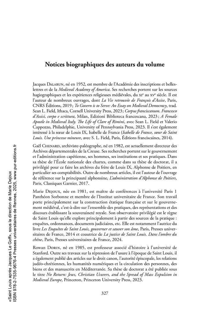 Saint Louis après Jacques Le Goff