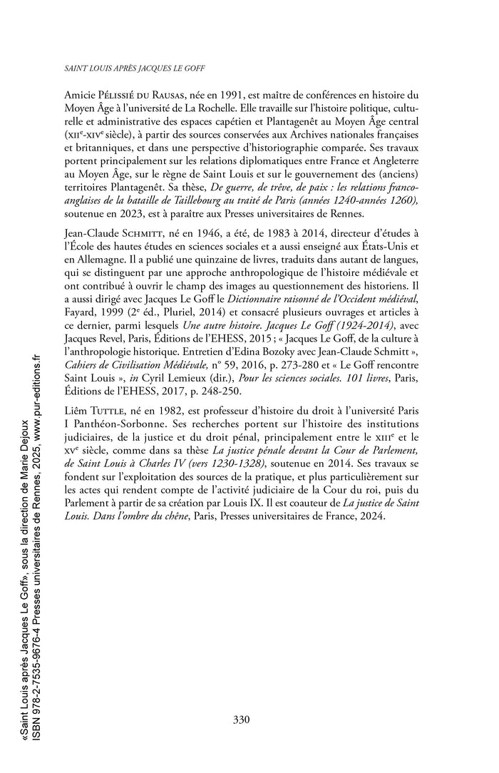 Saint Louis après Jacques Le Goff