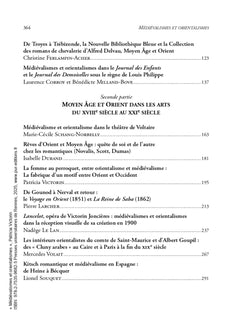 Médiévalismes et Orientalismes