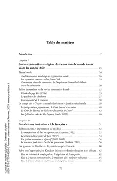 Justice et société coloniale