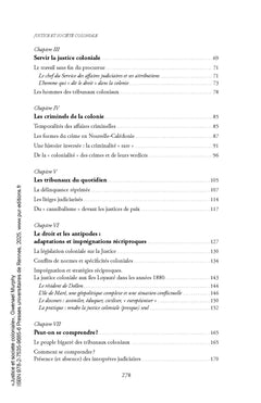 Justice et société coloniale