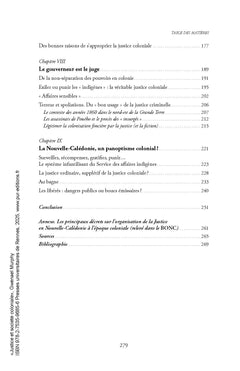 Justice et société coloniale