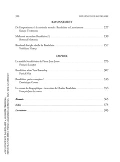 Influences de Baudelaire