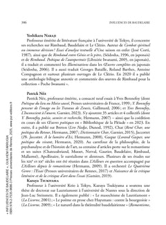 Influences de Baudelaire