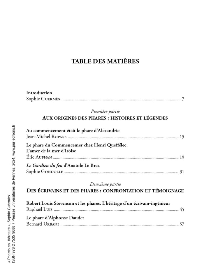 Phares en littérature