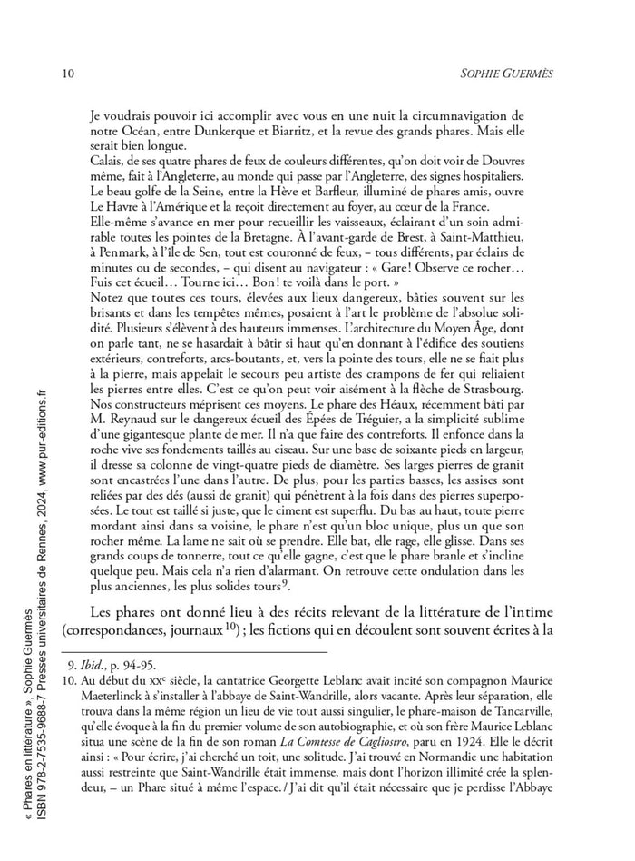 Phares en littérature