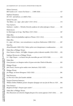 Les champions dits de couleur entre mythes et réalités