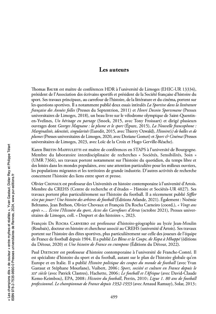 Les champions dits de couleur entre mythes et réalités