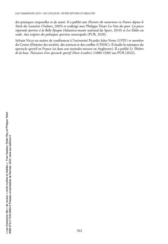 Les champions dits de couleur entre mythes et réalités