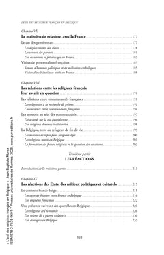L'exil des religieux français en Belgique