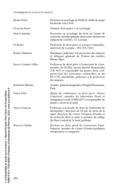 Vulnérabilités et accès au(x) droit(s)
