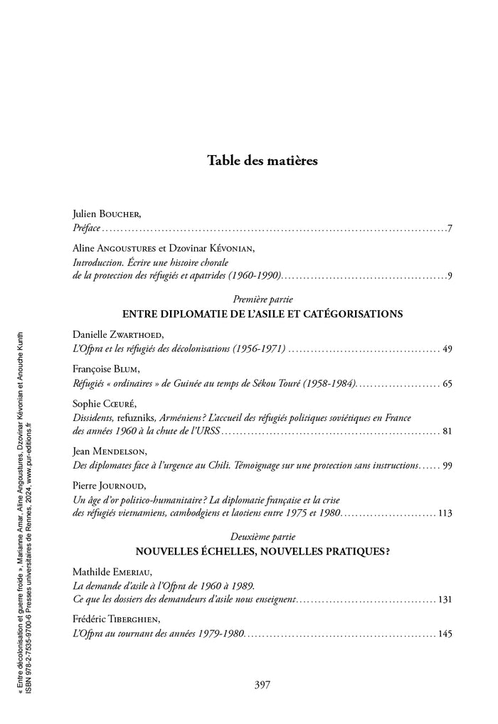 Entre décolonisation et guerre froide