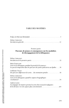 Jeunesses en situation de délinquance, parcours, désistance