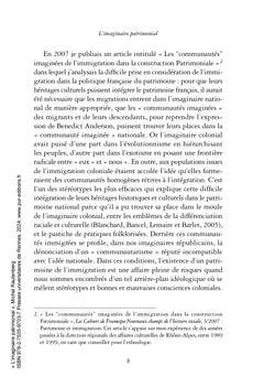 L'imaginaire patrimonial