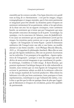 L'imaginaire patrimonial