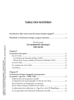 Essai sur le roman érotique espagnol