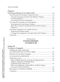 Essai sur le roman érotique espagnol