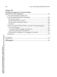 Essai sur le roman érotique espagnol