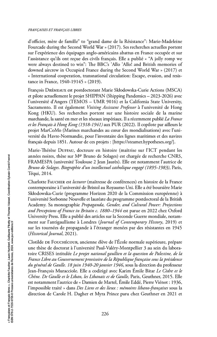 françaises et français libres