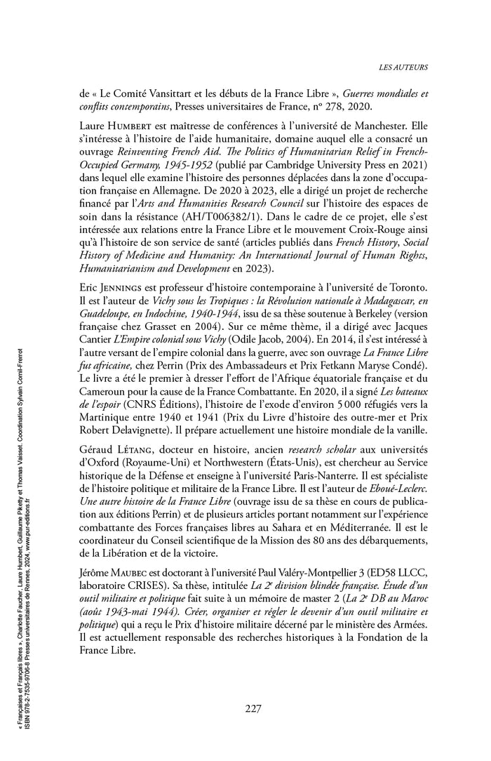 françaises et français libres