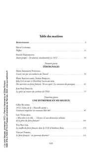 Le Joint français, printemps 1972