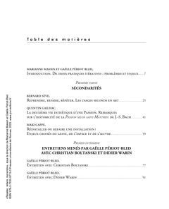 Répéter, refaire, reprendre