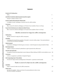 Archéologie des conflits contemporains