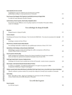 Archéologie des conflits contemporains