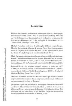 La fragilité humaine