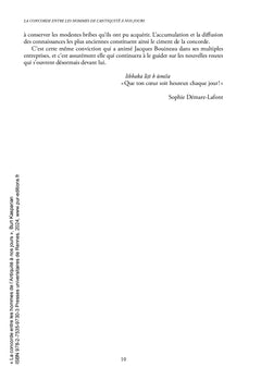 La concorde entre les hommes