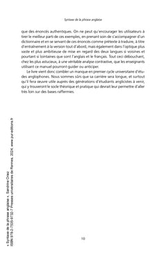 Syntaxe de la phrase anglaise
