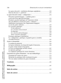 Domanialité en anglais contemporain