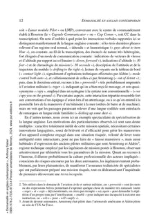 Domanialité en anglais contemporain