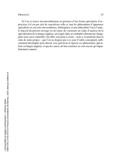 Domanialité en anglais contemporain
