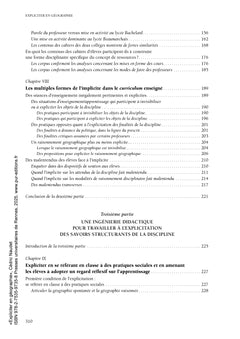 Expliciter en géographie