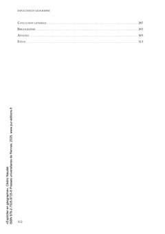Expliciter en géographie