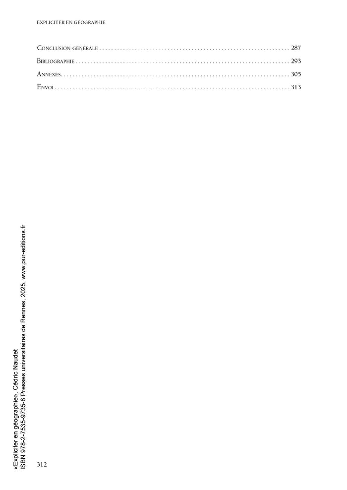 Expliciter en géographie