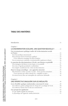 Les discriminations scolaires