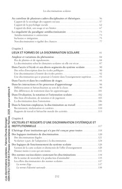 Les discriminations scolaires