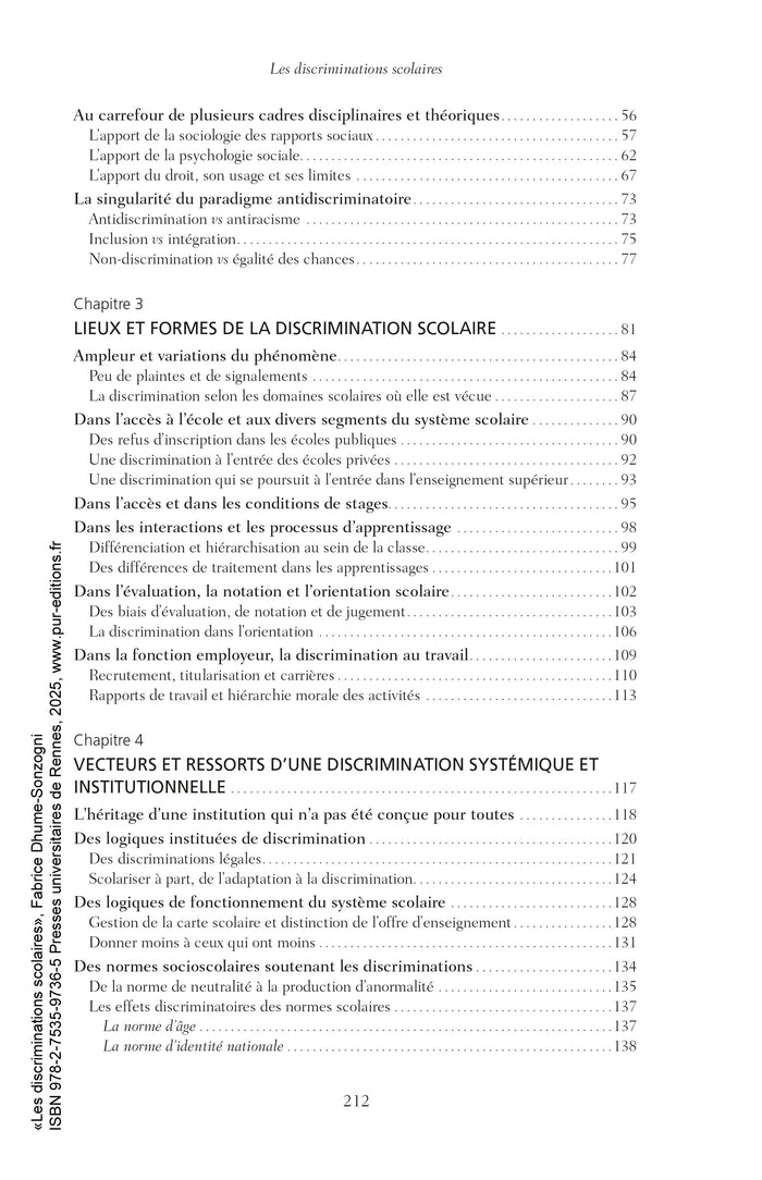 Les discriminations scolaires