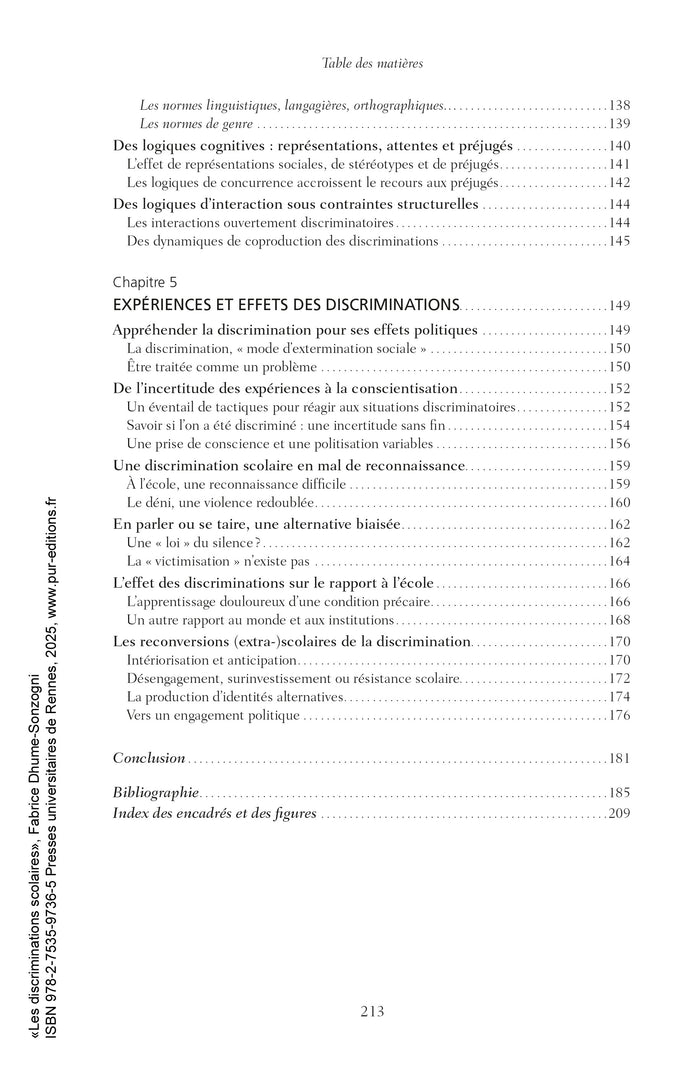 Les discriminations scolaires