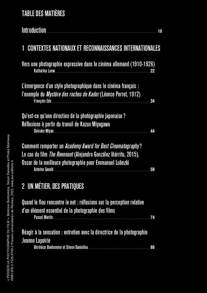 Penser la photographie du film