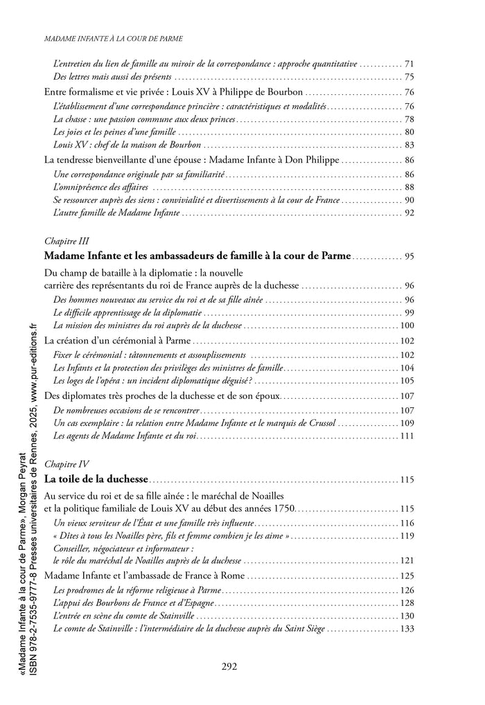 Madame Infante à la cour de Parme