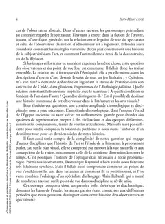 Observateurs et spectateurs dans l'art et la littérature de l'Antiquité au XVIIe siècle