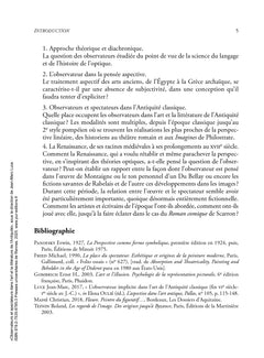 Observateurs et spectateurs dans l'art et la littérature de l'Antiquité au XVIIe siècle