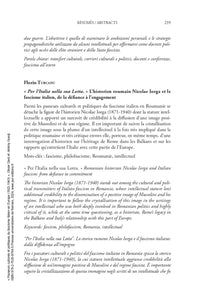 Passeurs culturels et politiques du fascisme italien en Europe: 1922-1943