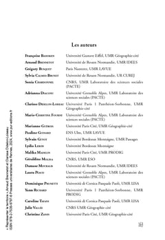 Représenter le territoire