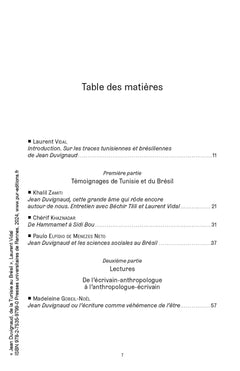Jean Duvignaud, de la Tunisie au Brésil