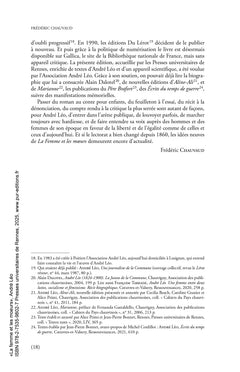 La femme et les moeurs