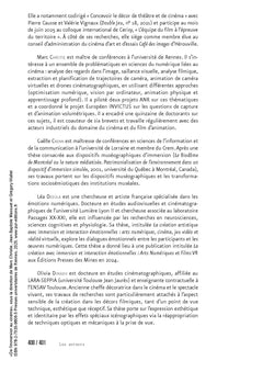 De l'immersion au cinéma